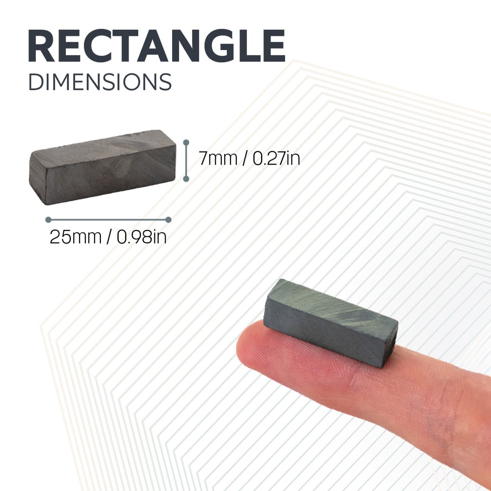 Y30BH Ceramic Rectangular Magnet - 9/32 in. x 9/32 in. x 1 in. thick ...