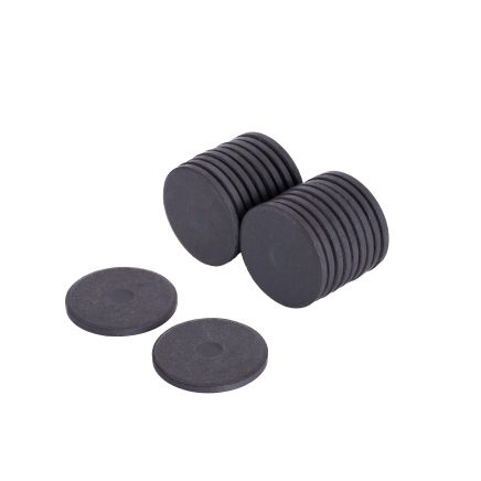 Y10 Ceramic Disc Magnet - 1-3/16 in. dia x 1/8 in. thick - 0.45lbs Pull