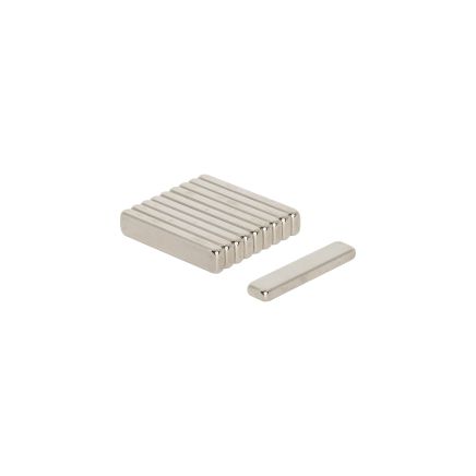 N42 Neodymium Rectangular Magnet - 13/16 in. x 1/8 in. x 1/16 in. thick - 4.18lbs Pull