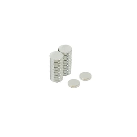 N42 Neodymium Magnet c/w Dimple on North - 1/4 in. dia x 1/16 in. thick - 1.2lbs Pull