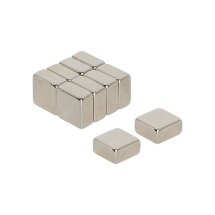 N42 Neodymium Rectangular Magnet - 3/8 in. x 3/8 in. x 3/16 in. thick - 7.71lbs Pull