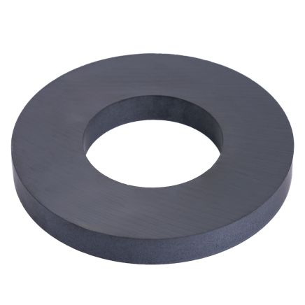Y30BH Ceramic Ring Magnet - 3-15/16 in. O.D. x 2 in. I.D. x 15/32 in. thick - 19.85lbs Pull