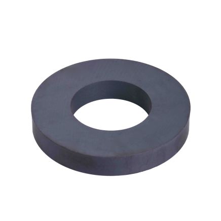 Y30BH Ceramic Ring Magnet - 4-1/32 in. O.D. x 2-1/32 in. I.D. x 19/32 in. thick - 19.85lbs Pull