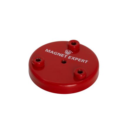 Ceramic Limpet Pot Magnet Countersunk with M6 threaded hole - 3 in. dia x 1/2 in. thick - 72.77lbs Pull