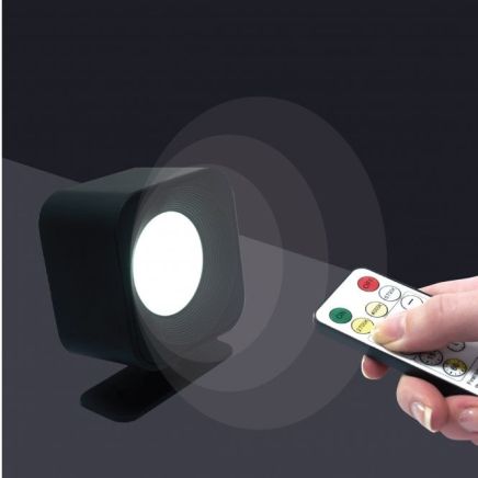 (Seconds) MagLight Magnetic 360° LED Wall Light With 3 Colour Temperature Touch & Remote Control (Quadrant) - Black