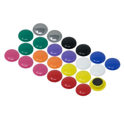 Large Notice Board/Planning Magnets - 1-9/16 in. dia x 5/16 in. high