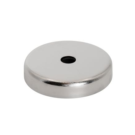 Ceramic Pot Magnet - 1-7/8 in. dia x 3/8 in. thick x 5/16 in. hole - 34.84lbs Pull