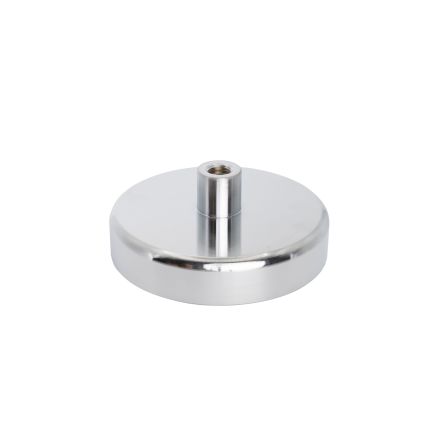 Ceramic Pot Magnet with M14 thread - 4-7/8 in. dia x 1-7/8 in. tall - 286.65lbs Pull