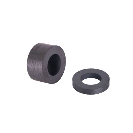 Y30BH Ceramic Ring Magnet - 1-1/4 in. O.D. x 11/16 in. I.D. x 3/16 in. thick - 2.21lbs Pull