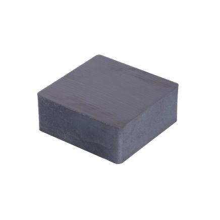 Ceramic Rectangular Magnet (C8 Grade 3) - 1-7/8 in. x 1-7/8 in. x 13/16 in. thick - 18.53lbs Pull