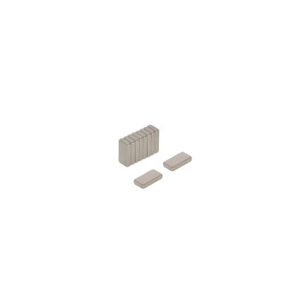 N42 Neodymium Rectangular Magnet - 3/8 in. x 3/16 in. x 1/16 in. thick - 2.42lbs Pull