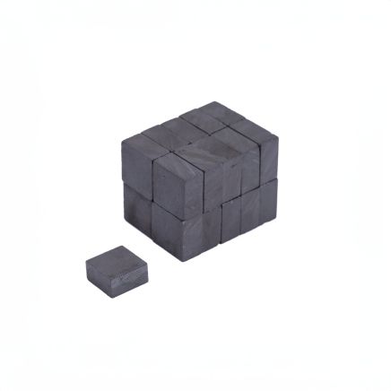Y10 Ceramic Square Magnet - 3/8 in. x 3/8 in. x 3/16 in. thick - 0.22lbs Pull