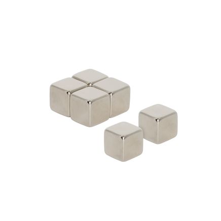 N42 Neodymium Cube Magnet - 3/8 in. x 3/8 in. x 3/8 in. thick - 10.36lbs Pull