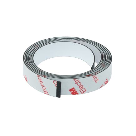 FerroFlex® 3M Self-Adhesive Gloss White Ferrous Strip - 1/2 in. Wide