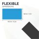 MagFlex® Large Magnetic Scrumboard Gloss Blue Dry Erase Surface Magnet - 3-1/8 in. x 1/32 in.