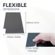 MagFlex® Self-Adhesive Flexible Magnetic Rectangles - 1-7/8 in. x 15/16 in. - 48 per A4 Sheet