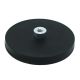 Rubber Coated POS Magnet c/w M6 Boss Thread - 2-9/16 in. dia x 1/3 in. high - 48.51lbs Pull