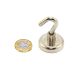 N42 Neodymium Clamping Magnet with M6 Eyebolt - 1-1/4 in. dia - 80.26lbs Pull