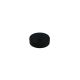 Black Rubber Coated POS Magnet Countersunk with M4 3/8 in. External Thread - 7/8 in. dia x 1/4 in. thick