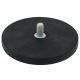 Rubber Coated POS Magnet c/w M8 x 5/8 in. External Thread - 3-3/8 in. dia x 1/3 in. thick