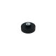 Rubber Coated POS Magnet Countersunk with M4 Boss Thread - 7/8 in. dia x 1/4 in. high - Black - 11.02lbs Pull