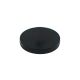 Black Rubber Coated POS Magnet Countersunk with M6 x 19/32 in. External Thread - 1-9/16 in. dia x 1/4 in. thick