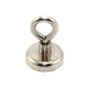 N42 Neodymium Clamping Magnet with M6 Eyebolt - 1-1/4 in. dia - 80.26lbs Pull