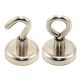 N42 Neodymium Clamping Magnet with M6 Eyebolt - 1-1/4 in. dia - 80.26lbs Pull