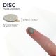 N35 Neodymium Adhesive Disc Magnet - 3/8 in. dia x 1/32 in. thick - 0.77lbs Pull