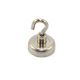 N42 Neodymium Clamping Magnet with M5 Eyebolt - 1 in. dia - 44.1lbs Pull