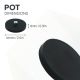 Rubber Coated POS Magnet c/w M6 Boss Thread - 2-9/16 in. dia x 1/3 in. high - 48.51lbs Pull