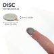 N42 Neodymium Adhesive Disc Magnet - 19/32 in. dia x 1/32 in. thick - 2.42lbs Pull