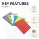 MagFlex® Scrumboard Magnet - Gloss Blue Dry Erase Surface - 1/32 in.
