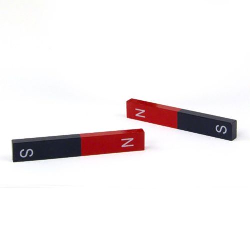Alnico Bar Magnets (3"), N/S Stamped, Set Of 2