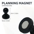 Medium Acrylic Push Pin Magnet - 19/32 in. dia x 27/32 in. tall