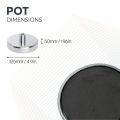 Ceramic Pot Magnet with M14 thread - 4-7/8 in. dia x 1-7/8 in. tall - 286.65lbs Pull