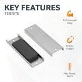 Ceramic Channel Magnet - 3 in. x 15/16 in. x 1/4 in. thick x 5/32 in. hole - 22.05lbs Pull