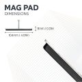 Ceramic Rubber Coated Mag Pad - 2-1/16 in. x 5/16 in. thick - 17.64lbs Pull