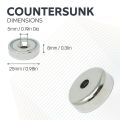 Neodymium Pot Magnets, Steel Discs & Screws Pack - 1 in. dia