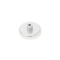 Ceramic Pot Magnet with M5 Internal Thread - 1-9/16 in. dia x 5/16 in. thick - 32.2lbs Pull