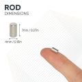 N42 Neodymium Rod Magnet - 5/32 in. dia x 9/32 in. thick - 1.5lbs Pull