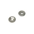 Nickel Plated Countersunk Mild Steel Disc - 19/32 in. dia x 1/16 in. thick x 1/8 in.