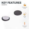 Y10 Ceramic Disc Magnet with Self Adhesive Foam - 1 in. dia x 1/8 in. thick - 1.52lbs Pull