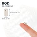 N42 Neodymium Rod Magnet - 3/16 in. dia x 5/16 in. thick - 2lbs Pull