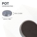 Ceramic Pot Magnet with M5 External Thread - 1-9/16 in. dia x 5/16 in. thick - 32.86lbs Pull