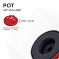 Ceramic Limpet Pot Magnet c/w M6 threaded hole - 3-7/8 in. dia x 19/32 in. thick - 121.28lbs Pull