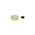 Black Painted Mild Steel Disc with 3M Self-Adhesive - 3/8 in. dia x 1/32 in. thick