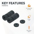 Y10 Ceramic Ring Magnet - 15/32 in. O.D. x 1/8 in. I.D. x 1/8 in. thick - 0.22lbs Pull