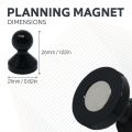 Large Acrylic Push Pin Magnet - 7/8 in. dia x 1 in. tall