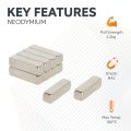 N42 Neodymium Rectangular Magnet - 19/32 in. x 5/32 in. x 5/32 in. thick - 4.85lbs Pull